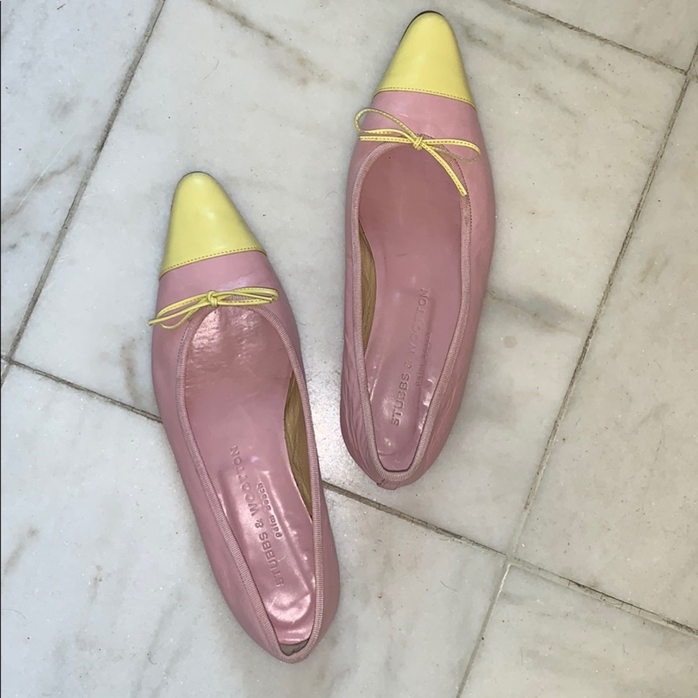 Stubbs & Wootton Leather Ballet Flats